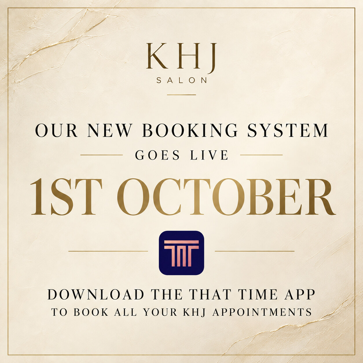 New booking system coming 1st October poster